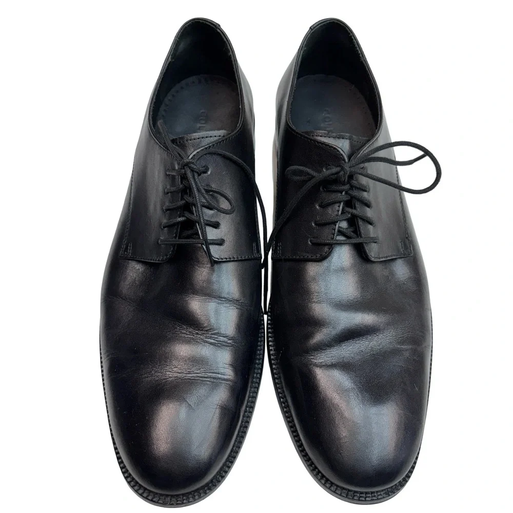 Cole Haan Men’s Black Leather Oxford Sz 10.5